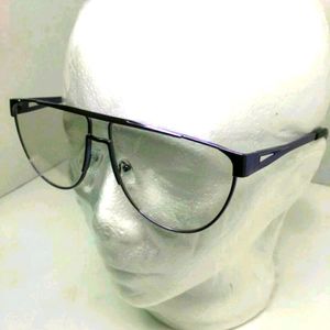 Purple New Style Oval Clear Lens Glasses